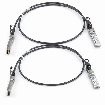 [2 комплекта] Медный кабель прямого подключения 2 м / 6,56 фута 10G, SFP + пассивный кабель Twinax DAC для Cisco SFP-H10GB-CU2M Изображение 2