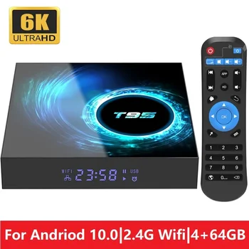 Android 10,0 Smart TV Box Allwinner H616 Четырехъядерный 2,4 G WiFi 6K телеприставка Мини Для Youtube Ресивер 2 ГБ 4 ГБ Медиаплеер