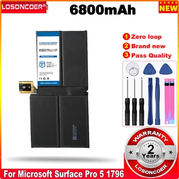 LOSONCOER 6800 мАч G3HTA038H DYNM02 Аккумулятор для ноутбука Microsoft Surface Pro 5 серии 1796 Для Surface Pro 6 1807 1809