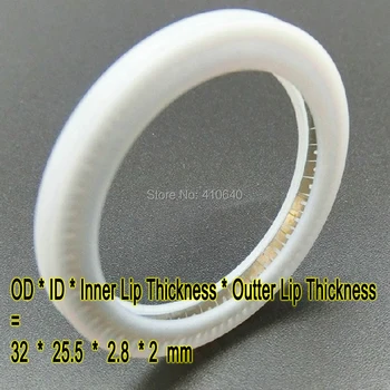 1 Шт. 32*25.5*2.8* уплотнительное кольцо 2 мм, используемое для защитного Лена, уплотнительное кольцо из ПТФЭ для волоконно-лазерной резки, защита от пыли, Бесплатная доставка