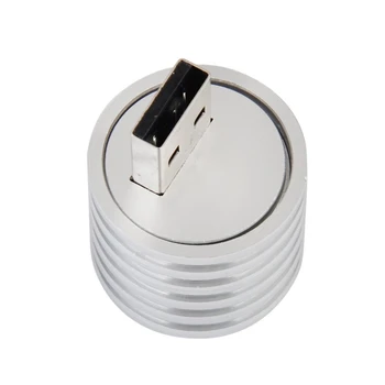 ГОРЯЧАЯ 4X Алюминиевая 3W USB Светодиодная Лампа Розетка Прожектора Фонарик Белого Света Изображение 2