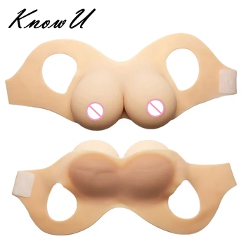 Силиконовые формы груди KnowU D-G Cup, Поддельные сиськи, Удобная одежда Для Косплея Трансвестита на липучке