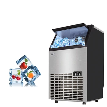 Электрическая коммерческая льдогенератор с автоматической очисткой, высокой скоростью приготовления кубиков льда