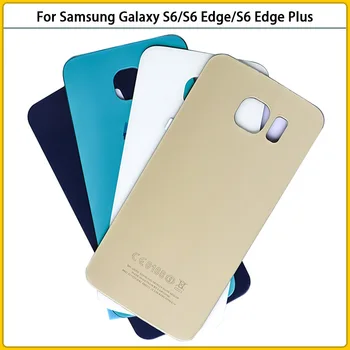 Новинка Для Samsung Galaxy S6/S6 Edge/S6 Edge Plus G920 G925 G928 Стеклянная Панель Задняя крышка Батарейного Отсека Задняя дверь Корпус Замена Корпуса Изображение 2