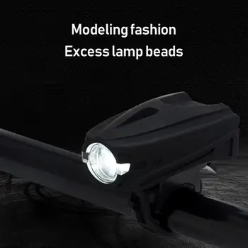 Велосипедный фонарь USB Перезаряжаемый 1200 мАч, Велосипедная лампа Переднего света, Велосипедная Фара, Велосипедный светодиодный фонарик, Аксессуары для Велосипедов Изображение 2