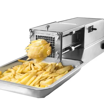 Автоматическая машина для нарезки картофеля фри для фруктов и овощей, Коммерческая Электрическая Машина для нарезки сладкого картофеля и огурцов