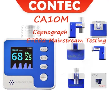 Капнограф CONTEC CA10M-конечная частота дыхания CO2 ETCO2, основное тестирование Etco2, монитор Изображение 2