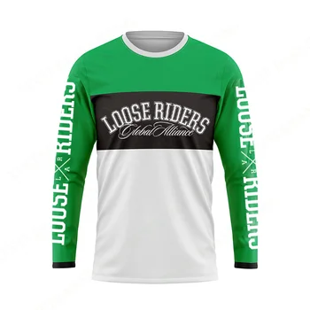 2023 Мужская Велосипедная Майка для Скоростного спуска MTB, Свободные Рубашки для езды на горном Велосипеде, Спортивные костюмы для мотоциклов Offroad DH, Толстовки BMX Enduro
