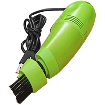 USB Компьютерная клавиатура, Пылесос, Мини настольный пылесос, Ручной инструмент для уборки стола, Зеленый
