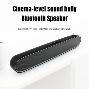 Новая Звуковая панель для домашнего кинотеатра BT V5.0, Портативный Уличный Bluetooth-Громкоговоритель, Беспроводной Стерео Мультимедийный Компьютерный Звуковой ящик