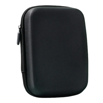 Твердая квадратная сумка для телефона DXAB EVA с внутренним сетчатым карманом, сумка для переноски с внутренним сетчатым карманом для электронных аксессуаров Изображение 2