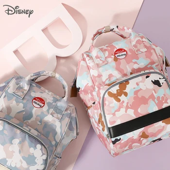 Водонепроницаемые сумки для подгузников Disney для мамы, Рюкзак большой емкости, детская сумка для беременных, Сумка для подгузников для ухода за ребенком, дорожные сумки для мумий