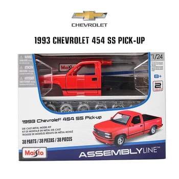Maisto 1:24 1993 Chevrolet 454 SS Пикап в сборе, модель автомобиля для литья под давлением, коллекция подарков, игрушечные инструменты