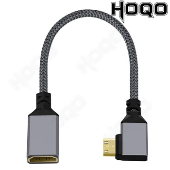 Конвертер, совместимый с Minihdmi, HDMI-совместимый Женский Локоть C Преобразованием видеоданных в формате HD для мужчин и женщин, используемый для подключения камеры