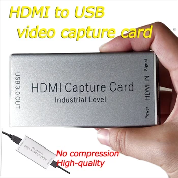 Мини-карта видеозахвата USB 3,0 HDMI Видео для игровой DVD-видеокамеры PS4 OBS/POTPLAYER/AMCAP/VLC Программное обеспечение для видео в реальном времени