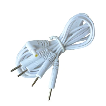 10шт 4 В 1 Булавочная головка 2,35 * 0,8 мм, Электродные подводящие провода, Соединительный кабель, Регулирующий Безопасность, Сменный кабель для аппарата TENS Therapy Изображение 2