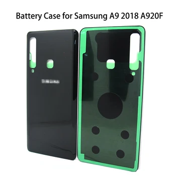 Крышка батарейного отсека, корпус задней двери Samsung Galaxy A9 2018 A920F, Запасные части в сборе, Черный, Синий, Красный