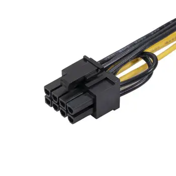 6-Контактный PCI Express Для подключения к двойному PCIE 8 (6 + 2)-контактный кабель питания 20/50 см Материнская плата Видеокарта PCI-E GPU Кабель питания для передачи данных Разветвитель Изображение 2