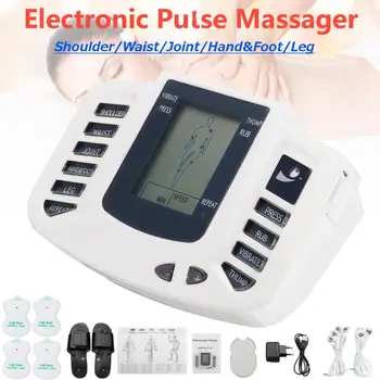 Электрический Миостимулятор Tens Relax Для Акупунктурной терапии, аппарат для Похудения, Импульсный Массажер для шеи, Подушечки для массажа ног, Тапочки для массажа ног