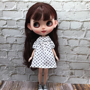 Новая модная милая юбка в горошек для куклы Blyth, Одежда для куклы Barbie 1/6 Licca Azone OB24, аксессуары 
