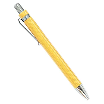 Шариковая ручка из бамбукового дерева 30шт, Бамбуковая ручка с наконечником 1,0 мм, офисные школьные канцелярские принадлежности, бизнес-шариковые ручки для подписи Изображение 2