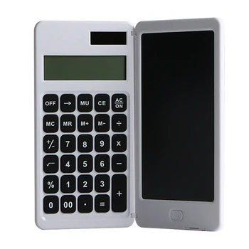 Солнечный калькулятор, Портативный калькулятор с доской для письма, школьный калькулятор, Финансовый офис студентов