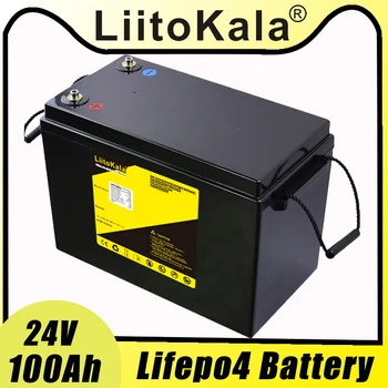 LiitoKala 24V 100Ah LCD lifepo4 Аккумуляторные Батареи Для 8S 29,2 V RV Кемперов Гольф-кар Внедорожный Автономный Солнечный Ветер Изображение 2