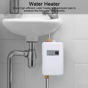 Мгновенный водонагреватель Мини-Электрический мгновенный Водонагреватель под раковиной с ЖК-дисплеем для домашней кухни, для мытья горячей и холодной воды Двойного назначения