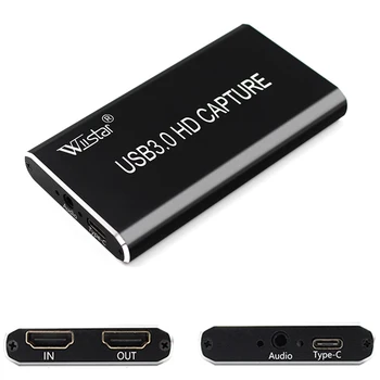 1080P 60fps Full HD Видеомагнитофон HDMI-USB 3.0 TYPE C Карта Видеозахвата Устройство Для Прямой трансляции Winodws Mac Linux