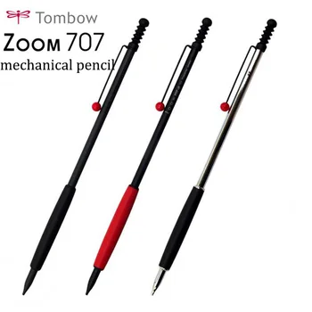 Механический карандаш TOMBOW Mini Slim Design ZOOM 707 Подарочная ручка SH-ZS с противоотламывающимся металлическим наконечником