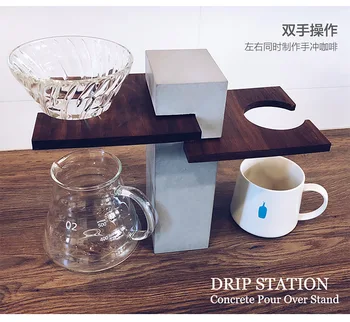 Nordic промышленный воздушный ручной пресс для кофейной чашки, цементный кронштейн, форма для крепления к бетону, форма для держателя фильтра, не содержит платы Изображение 2