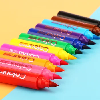 BAOKE D290-12, маленькая симпатичная ручка-маркер на водной основе, 12 цветов/комплект Изображение 2