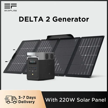 EcoFlow Солнечный Генератор DELTA 2 Powerstation С 220 Вт Солнечной Панелью Аварийный Источник питания 1024 Втч Для Кемпинга Caravan Caravan