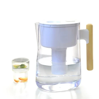 Кувшин для фильтрации белой воды, 10 чашек, совместимый, с деревянной ручкой - Размер 10