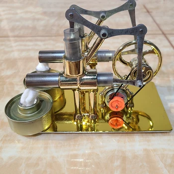 Двигатель баланса Стирлинга модель двигателя технология горячего пара образование DIY модель игрушки Изображение 2