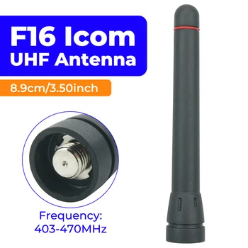 10 шт. Коротковолновая Антенна UHF для ICOM F21 F4001 F4011 F24 F4021 F4061 F4161 F80 F43 Антенна Двухстороннего Радиоприемника Изображение 2