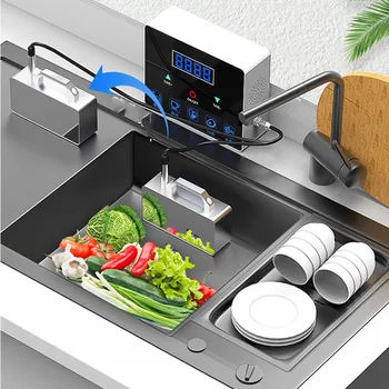 Новая ультразвуковая посудомоечная машина с частотой 40 кГц, мощная машина для мытья овощей одним ключом, Производитель Ультразвуковой мойки Изображение 2
