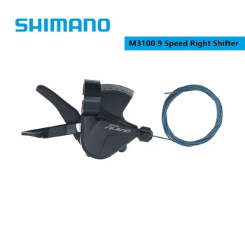 Shimano Alivio M3100 Правый рычаг переключения передач с задним переключателем SL + RD 9 Скоростей Для Горного велосипеда MTB Изображение 2