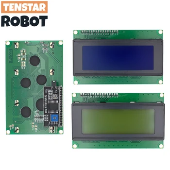 LCD2004 + I2C LCD2004 20x4 2004A Сине-зеленый Экранный Символ LCD IIC Модуль адаптера последовательного интерфейса для Arduino