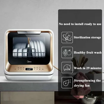 настольная полностью автоматическая посудомоечная машина для кухонной техники весом 13 кг Изображение 2