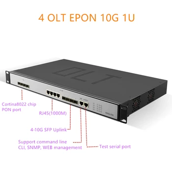 EPON OLT 4 порта E04 1U EPON OLT 1.25G/10G восходящий канал 10G 4 порта для тройного воспроизведения olt epon 4 pon 1.25G SFP порт PX20 + PX20++ PX20+++