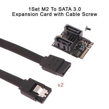 Карта расширения M2 для SATA 3.0 Riser Card KEY A + E WIFI M.2 Для Адаптера жесткого диска SATA Без установки драйвера