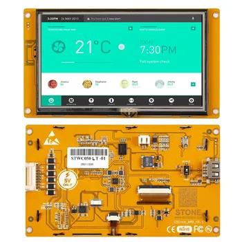 Серия SCBRHMI Intelligent C: STWC050LT-01 5-дюймовый резистивный сенсорный экран с дисплеем модуля HMI TFT LCD в корпусе