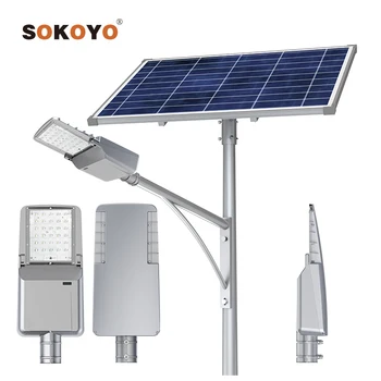 SOKOYO Lampadaire Solaire Светодиодный уличный светильник на солнечной энергии с полюсом