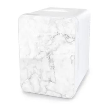 Мини-холодильник с небольшим пространственным кулером, белый мрамор