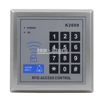 DIYSECUR Полный комплект Система контроля доступа с RFID-клавиатурой + Электрический замок с откидным засовом + Пульт дистанционного управления K2000 Изображение 2