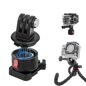 Экшн-камера С Магнитным Креплением На Присоске, Базовый Адаптер, Быстроразъемный Для Gopro Hero 11 10 9 8 7 6 Insta360 X3 X2 DJI Osmo Action 3 4