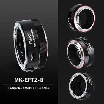 Переходное кольцо для объектива Meike MK-EFTZ-B с автоматической фокусировкой для объективов Canon EF/EF-S к камерам Nikon серии Z Z5 Z6 Z7 Z30 Z50 Z6II Z7II Z8 Z