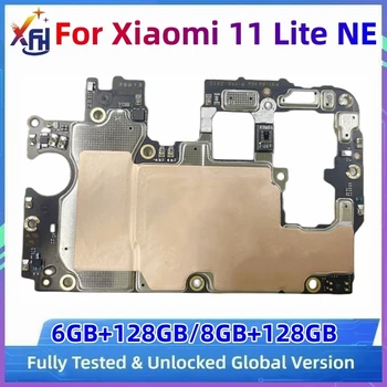 Оригинальный Разблокированный модуль печатной платы материнской платы 5G для Xiaomi Mi 11 Lite NE 128 ГБ Материнские платы Основная печатная плата Глобальная версия Изображение 2