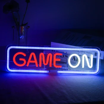 Wanxing Gamer On Neon Light Пользовательские Светодиодные Вывески Лампа В Стиле Панк Для Мужчин, Дизайн Спальни для Мальчиков в Общежитии, Дополнения К Декору Комнаты, Персонализированный Подарок